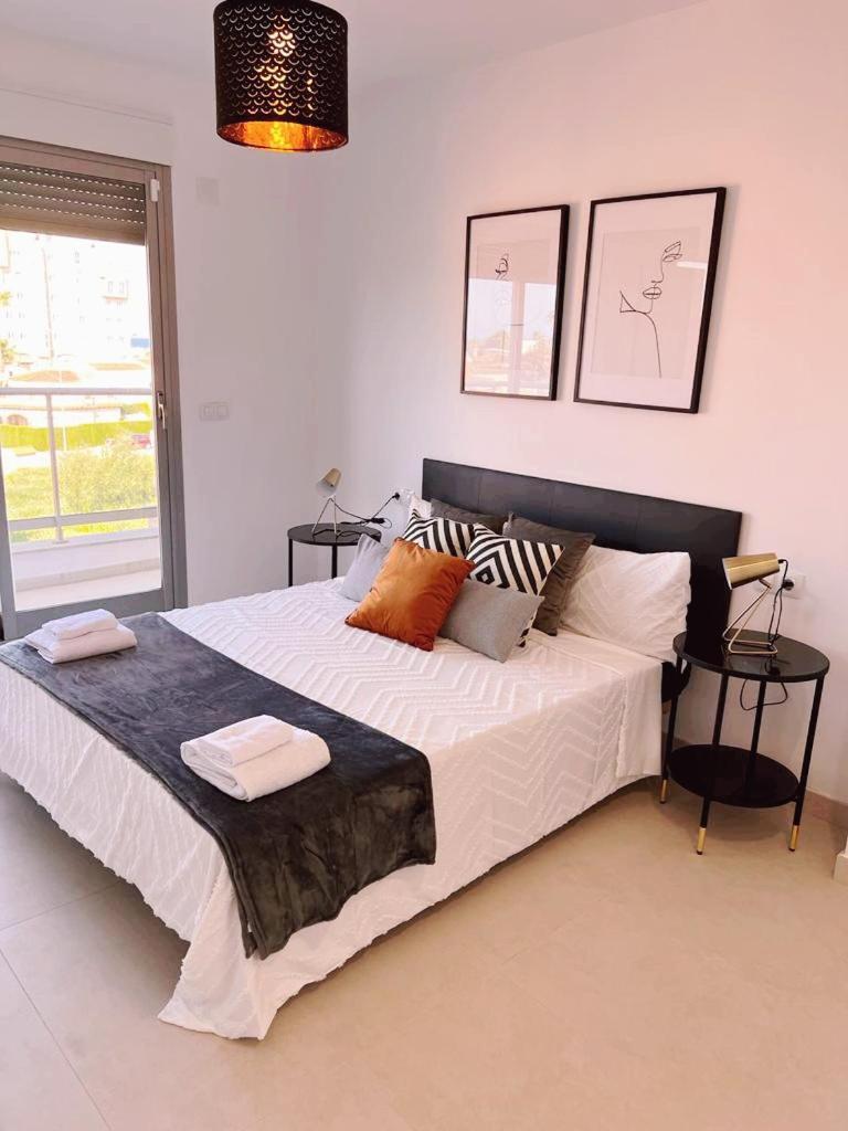 Apartamento Paz Con Terraza Y Vistas Al Mar Oliva Exterior foto